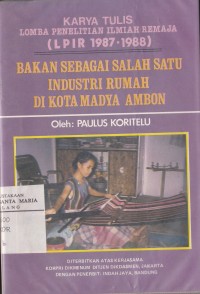 Image of Bakan Sebagai Salah Satu Industri Rumah di Kotamadya Ambon