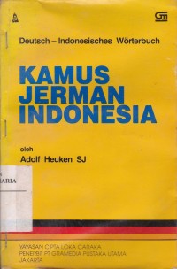 Image of Kamus Jerman Indonesia (Deutsch-Indonesia Worterbuch)