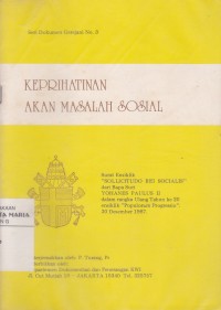 Image of Keprihatinan Akan Masalah Sosial