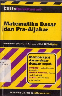 Image of Matematika Dasar dan Pra-Aljabar