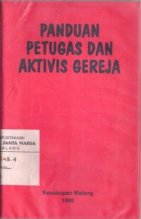 Image of Panduan Petugas Aktifitas Gereja