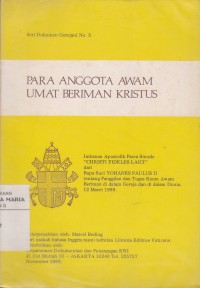 Image of Para Anggota Awam Umat Beriman Kristus