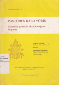 Image of Pastores Dabo Vobis