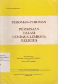 Pedoman-pedoman Pembinaan dalam Lembaga-lembaga Religius