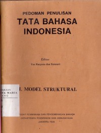 Image of Pedoman Tata Bahasa Indonesia II Model Struktural