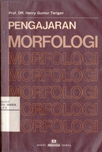 Image of Pengajaran Morfologi