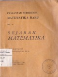 Pengantar sederahana Matematika Baru Sejarah Matematika