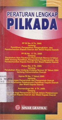 Image of Peraturan Lengkap Pilkada