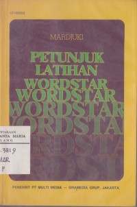 Image of Petunjuk Latihan WordStar