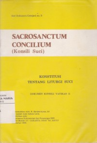 Image of Sacrosanctum Concilium (Konsili Suci)