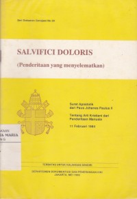 Image of Salvifici Doloris (Penderitaan yang Menyelamatkan)