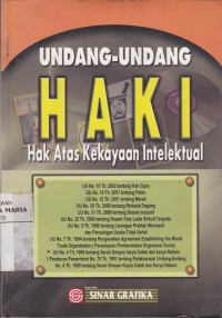 Image of Undang-undang HAKI Hak Atas Kekayaan Intelektual
