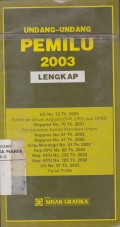Undang-undang Pemilu 2003 Lengkap