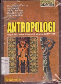 Image of Antropologi Untuk SMU kelas 3 Sesuai Kurilim GBPP 1999