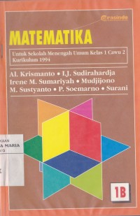 Image of Matematika untuk Sekolah Menengah Umum Kelas 1 Caturwulan 2 Kurikulum 1994