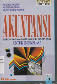 Image of Akuntansi 3 untuk SMU Kelas 3 Kurikulum 1994