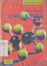 Image of Buku Pelajaran Kimia SMA Jilid 2B Semester 4 Edisi Ke-3