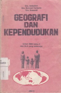 Image of Geografi dan Kependudukan untuk SMA Kelas III Jurusan IPS dan SMTA yang sederajat Jilid II