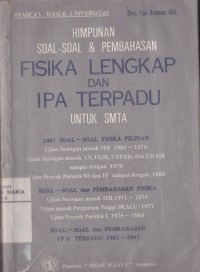 Image of Himpunan Soal-soal dan Pembahasan Fisika Lengkap & IPA Terpadu untuk SMTA
