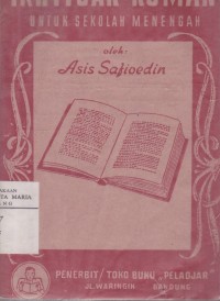 Image of Ikhtisar Roman (untuk Siswa: SMA, SPG dan yang Sederajat)