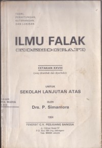 Image of Ilmu Falak (Kosmografi) untuk Sekolah Lanjut Atas