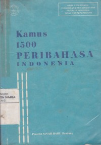 Image of Kamus 1500 Peribahasa Indonesia