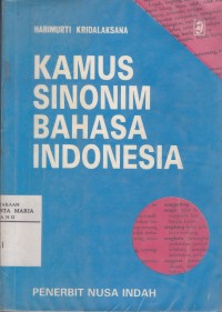 Image of Kamus Sinonim Bahasa Indonesia