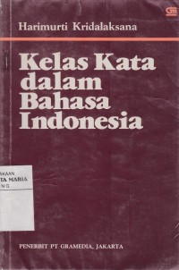 Image of Kelas Kata dalam Bahasa Indonesia