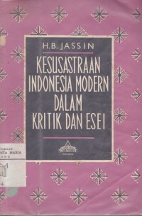 Image of Kesusastraan Indonesia Modern Dalam Kritik dan Esei IV