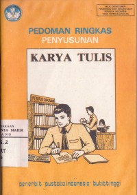 Image of Pedoman Ringkas Penyusunan Karya Tulis