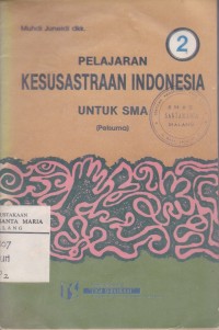 Image of Perjalanan Kesusastraan Indonesia Jilid 2 untuk Kelas II
