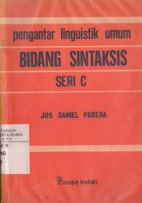 Image of Pengantar Linguistik Umum Bidang Sintaksis Seri C