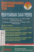 Himpunan Perundang-undangan Republik Indonesia tentang Penyiaran dan Pers