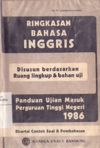 Image of Ringkasan Bahasa Inggris: Persiapan menghadapi PMDK dan SIPENMARU