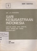 Sari Kesusastraan Indonesia Jilid 1 untuk SMA, SPG, SPGTK, dll yang Sederajat