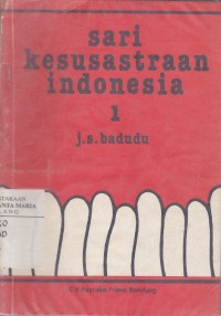 Image of Sari Kesusastraan Indonesia Jilid 1