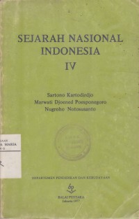 Image of Sejarah Nasional Indonesia IV