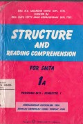 Structure and Reading Comprehension For SMA 1A Program Inti - Semester 1