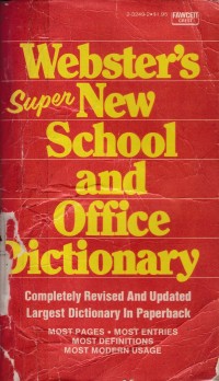 Image of Webster's Super New School and Office Dictionary