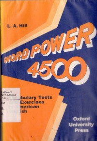 Image of Word Power 4500 Vocabulary Test and Exercises in American English