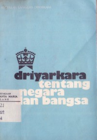 Image of Driyarka Tentang Negara dan Bangsa