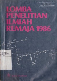 Image of Lomba Penelitian Ilmiah Remaja 1986