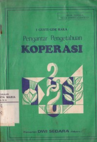 Image of Pengantar Pengetahuan Koperasi