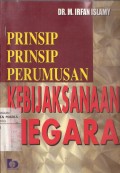 Prinsip-prinsip Perumusan Kebijaksanaan Negara