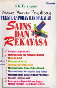 Image of Dasar-dasar Penulisan: Teknik Laporan dan Makalah Sains dan Rekayasa